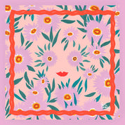 Square Silk Cotton Scarf- Eye See You