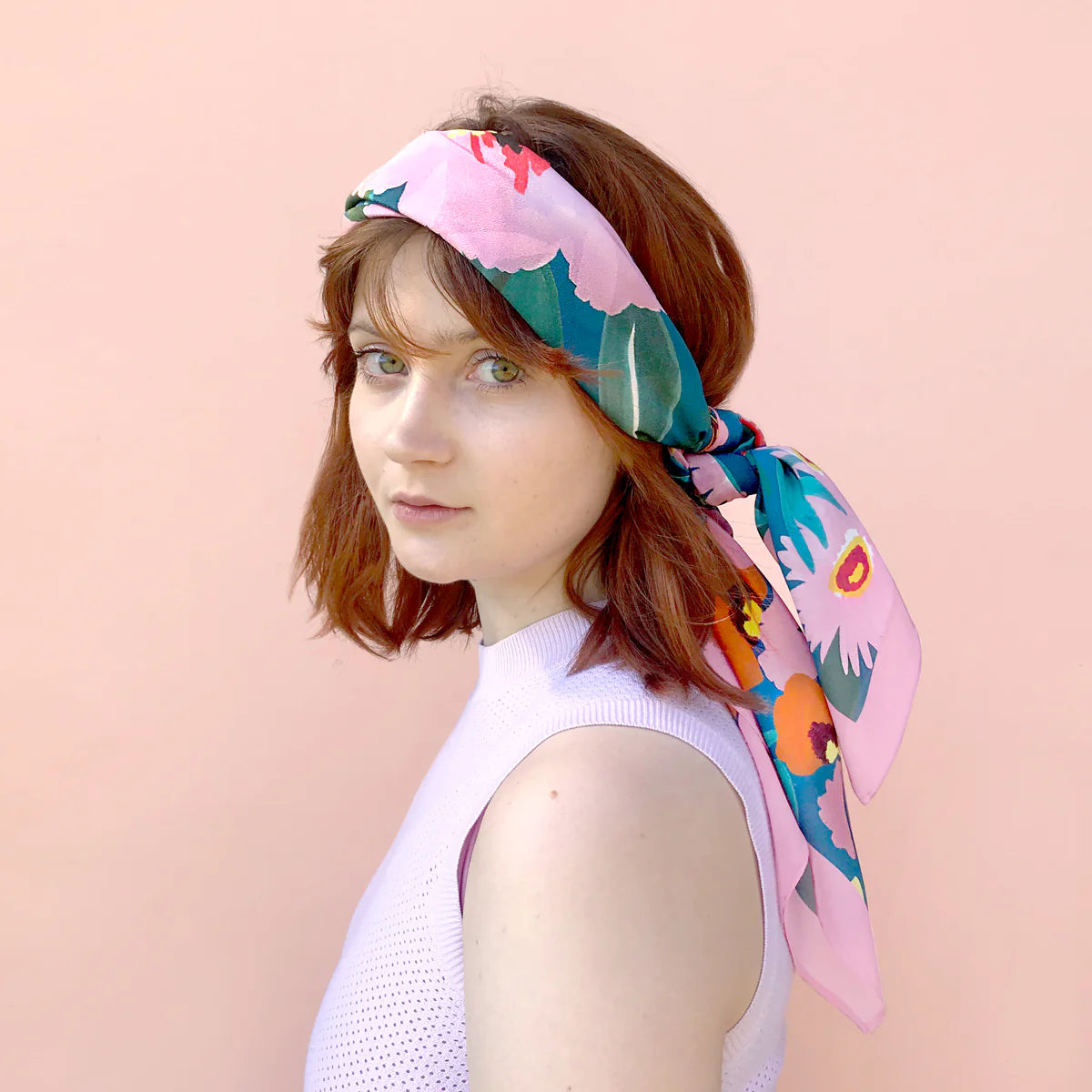 Silk Scarf- Flower Dance