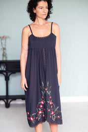 Lazybones Juliet Dress in Charcoal