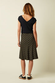 Juno Panel Skirt- Menchini Stripe