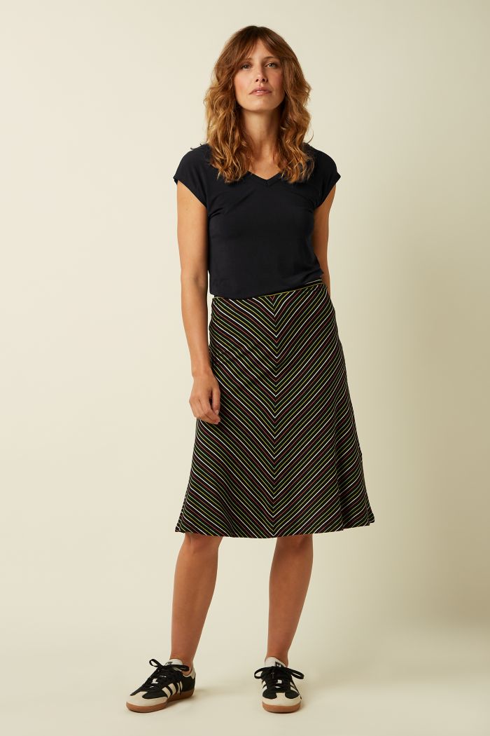 King Louie Juno Panel Skirt Merchini Stripe