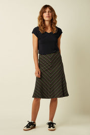 King Louie Juno Panel Skirt Merchini Stripe