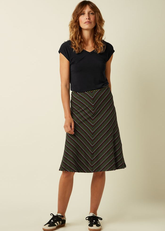 King Louie Juno Panel Skirt Merchini Stripe