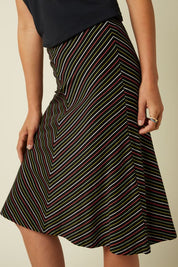 Juno Panel Skirt- Menchini Stripe