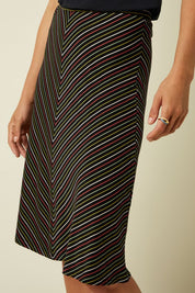 Juno Panel Skirt- Menchini Stripe