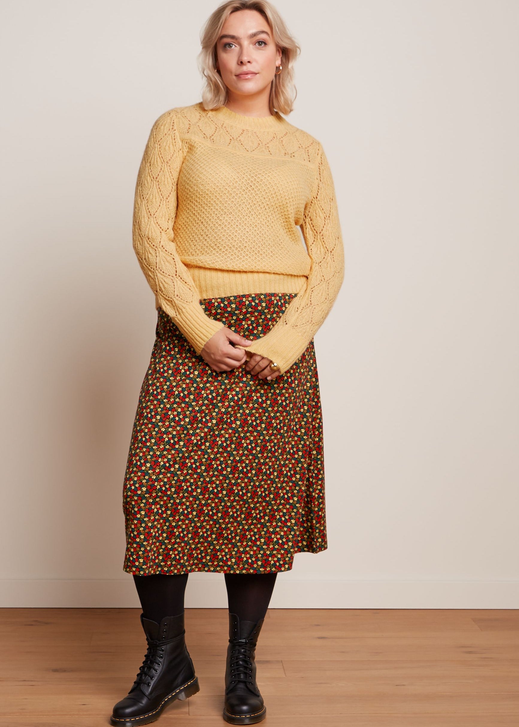 King Louie Juno Skirt in Flaminga print