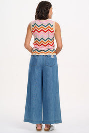 Rosy V Neck Knit Vest