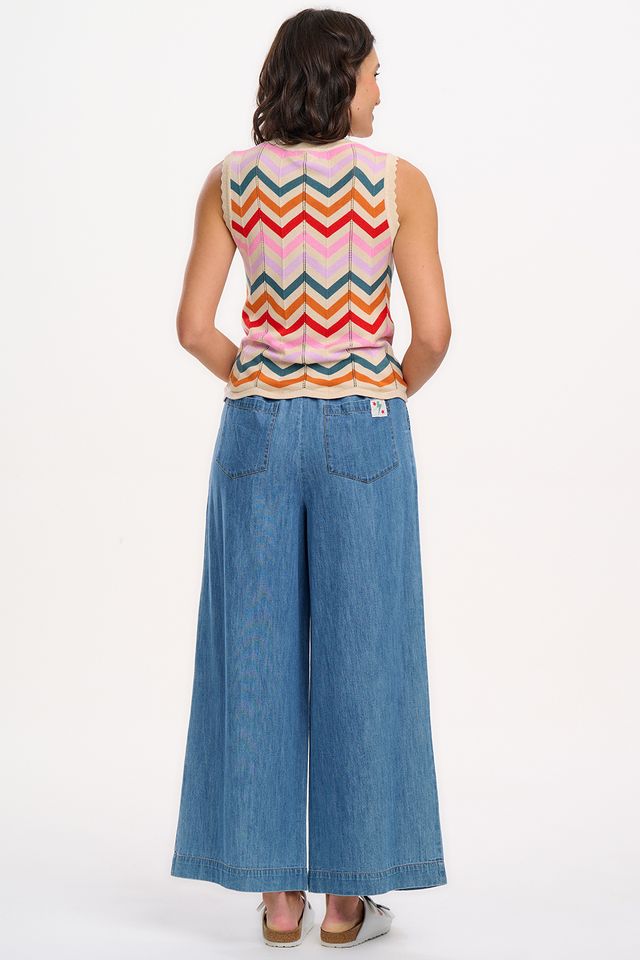 Rosy V Neck Knit Vest