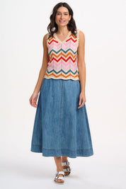 Rosy V Neck Knit Vest