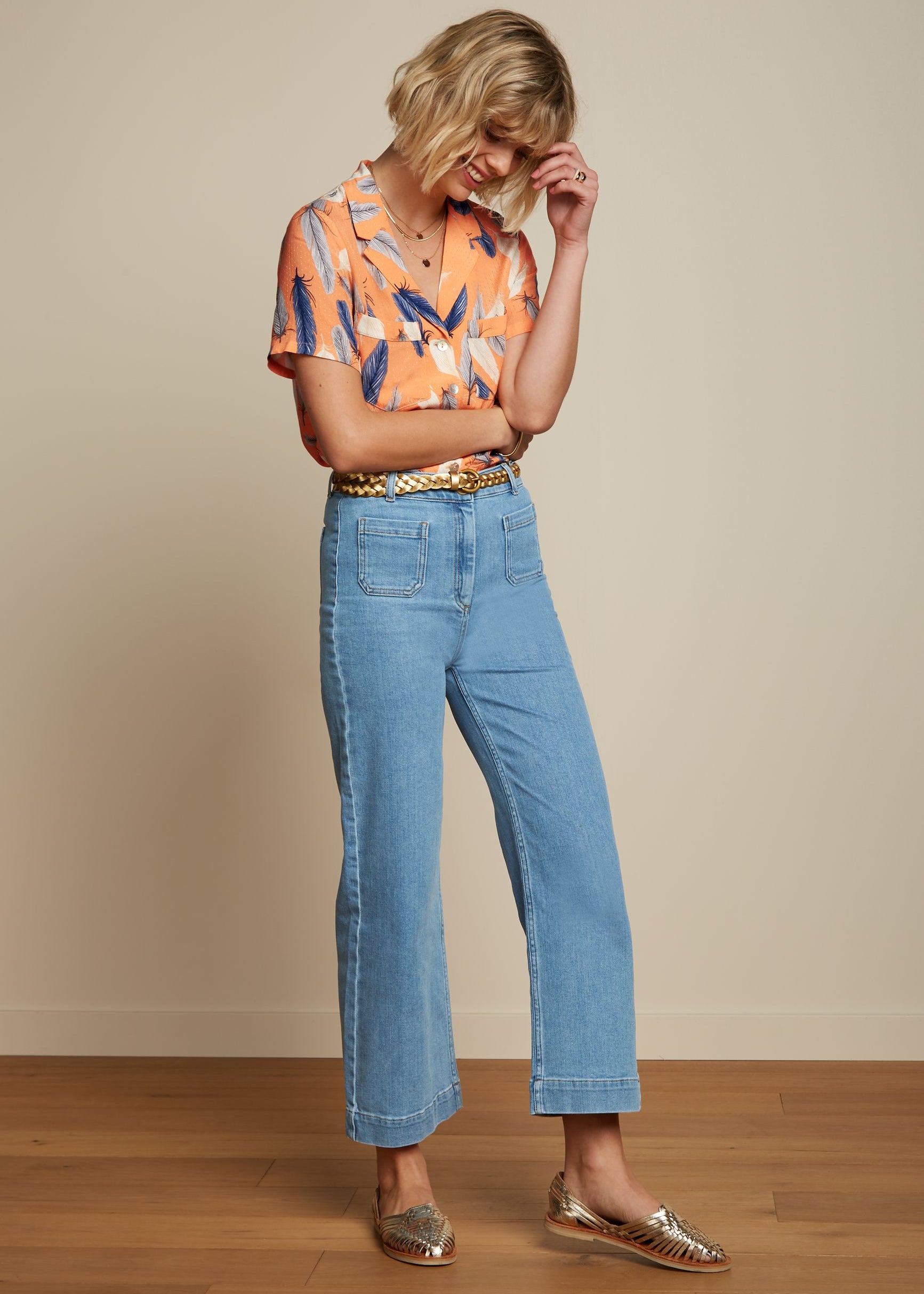 King Louie HIgh Waisted Denim Pants