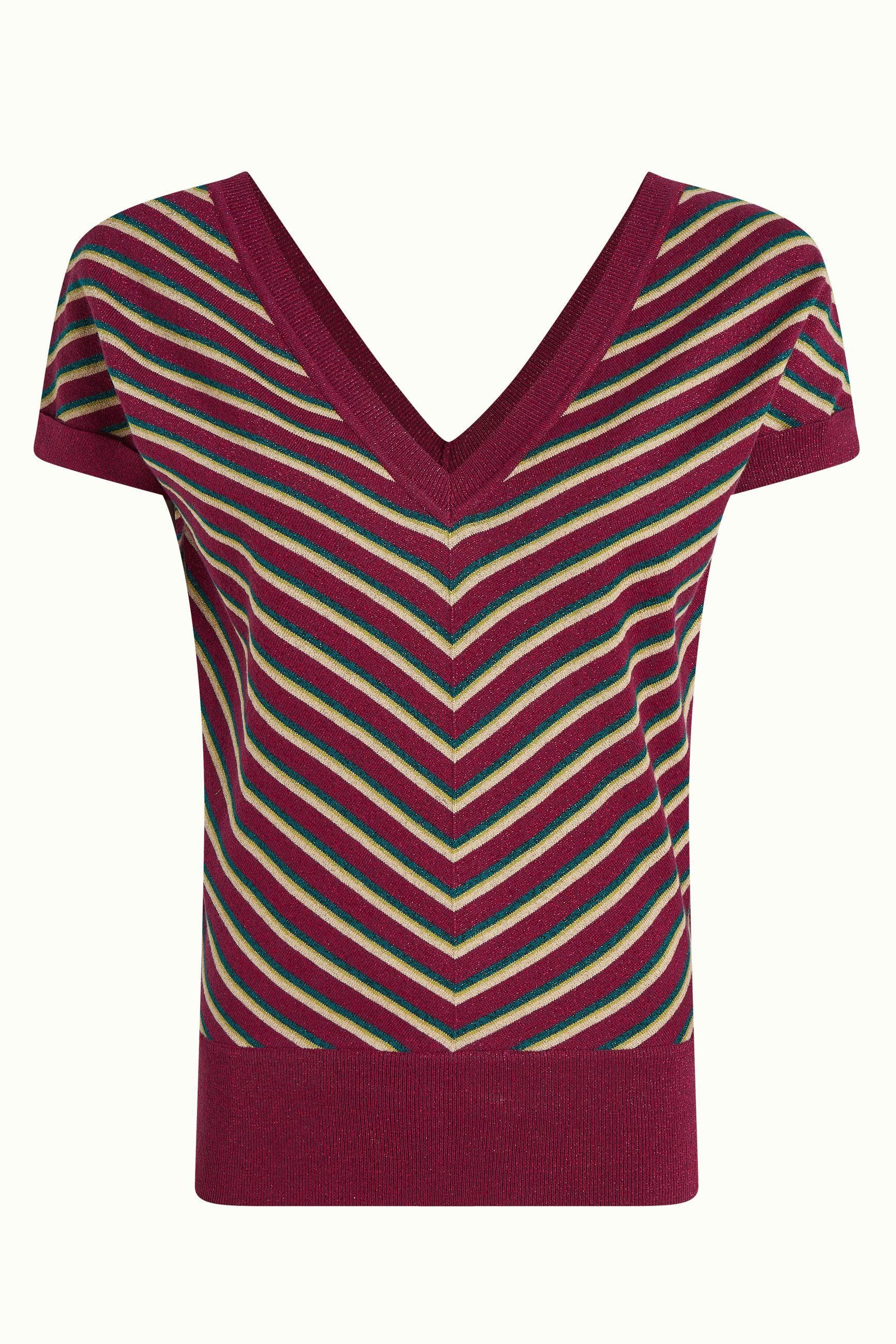 Double V Top- Ruiz Stripe