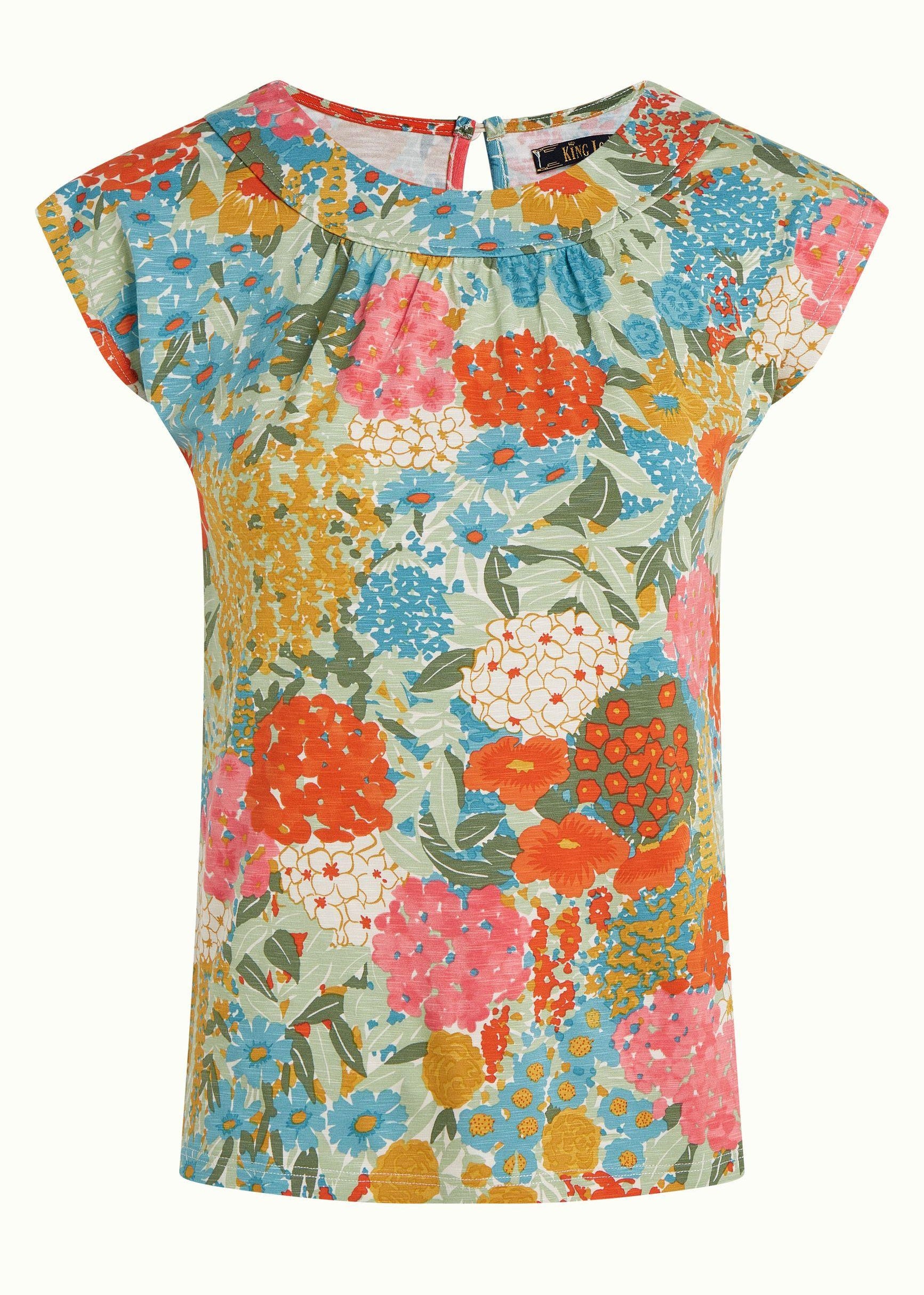 King Louie Shirley Top in Artemisa print