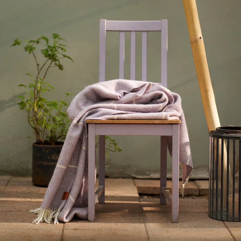 Frank Wool Blanket- Purple