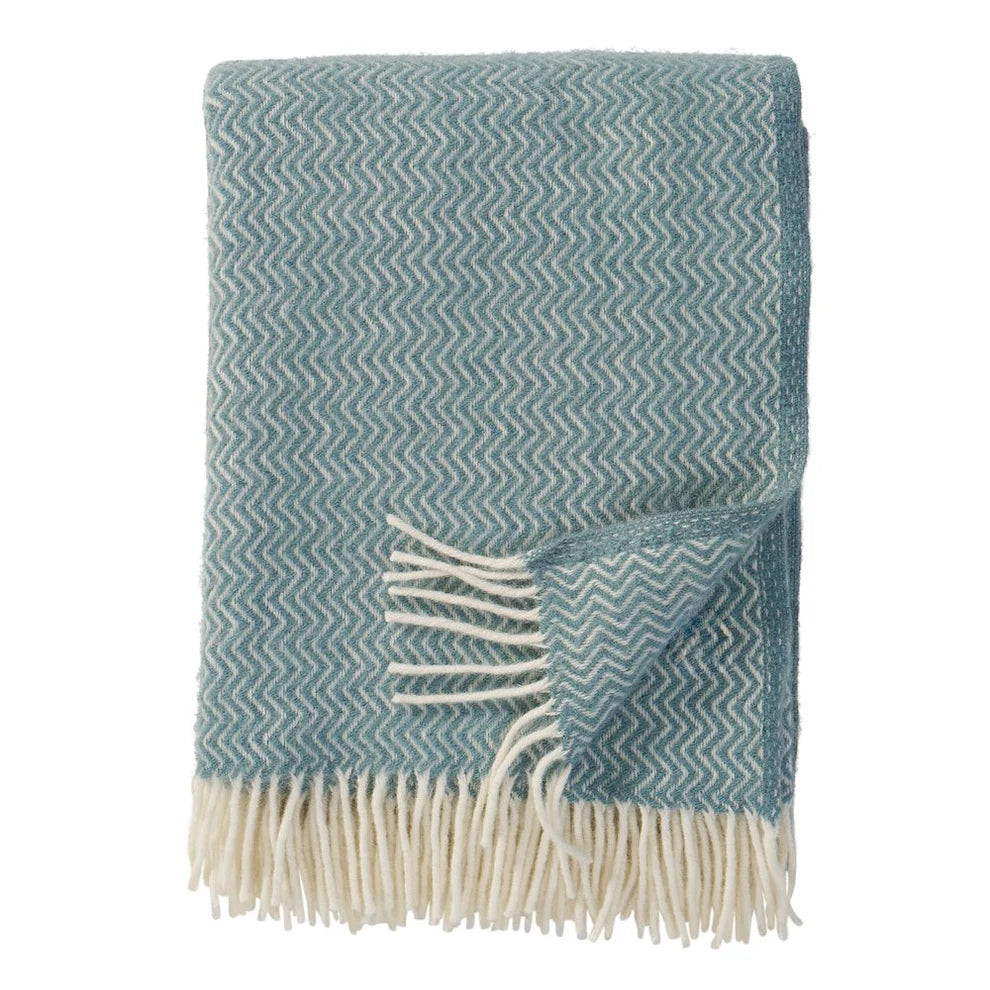 Klippan Sorbet Wool Blanket in Silky Blue