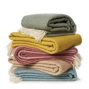 Sorbet Wool Blanket- Pistachio