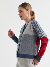 Textured Cardi- Dark Denim