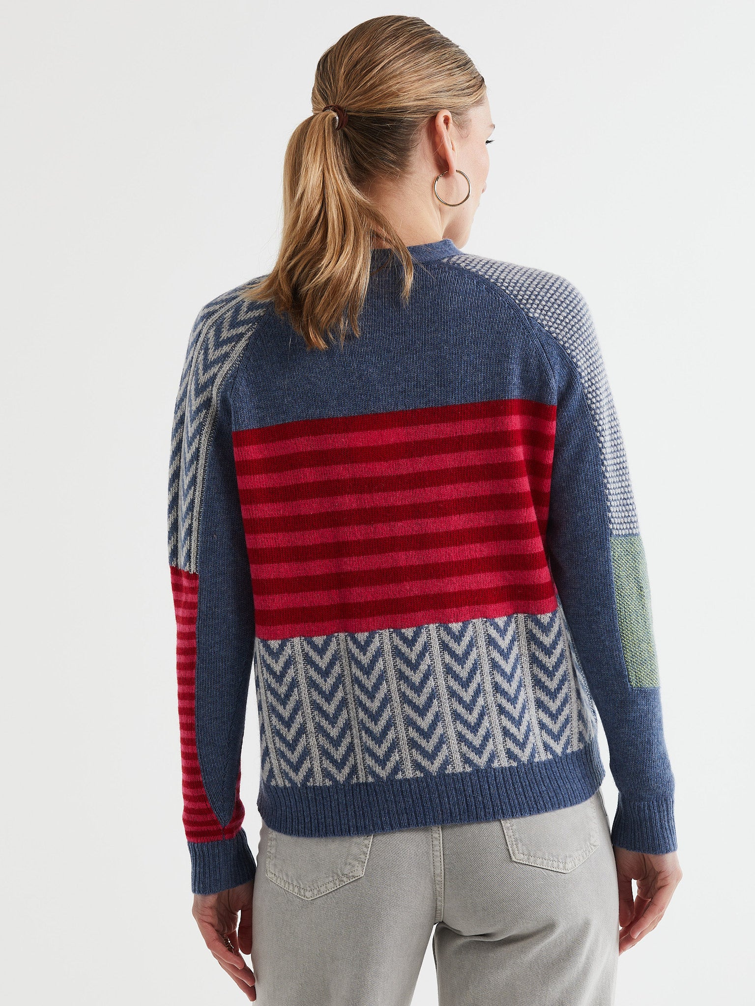 Textured Cardi- Dark Denim