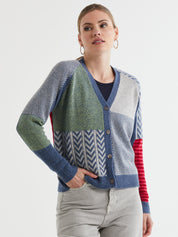 Textured Cardi- Dark Denim