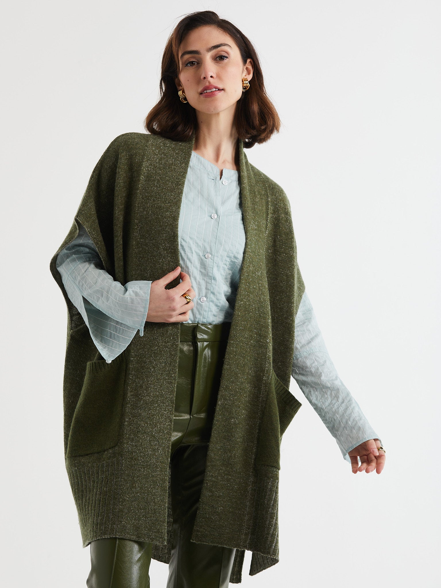 Two Tone Jacket- Olive