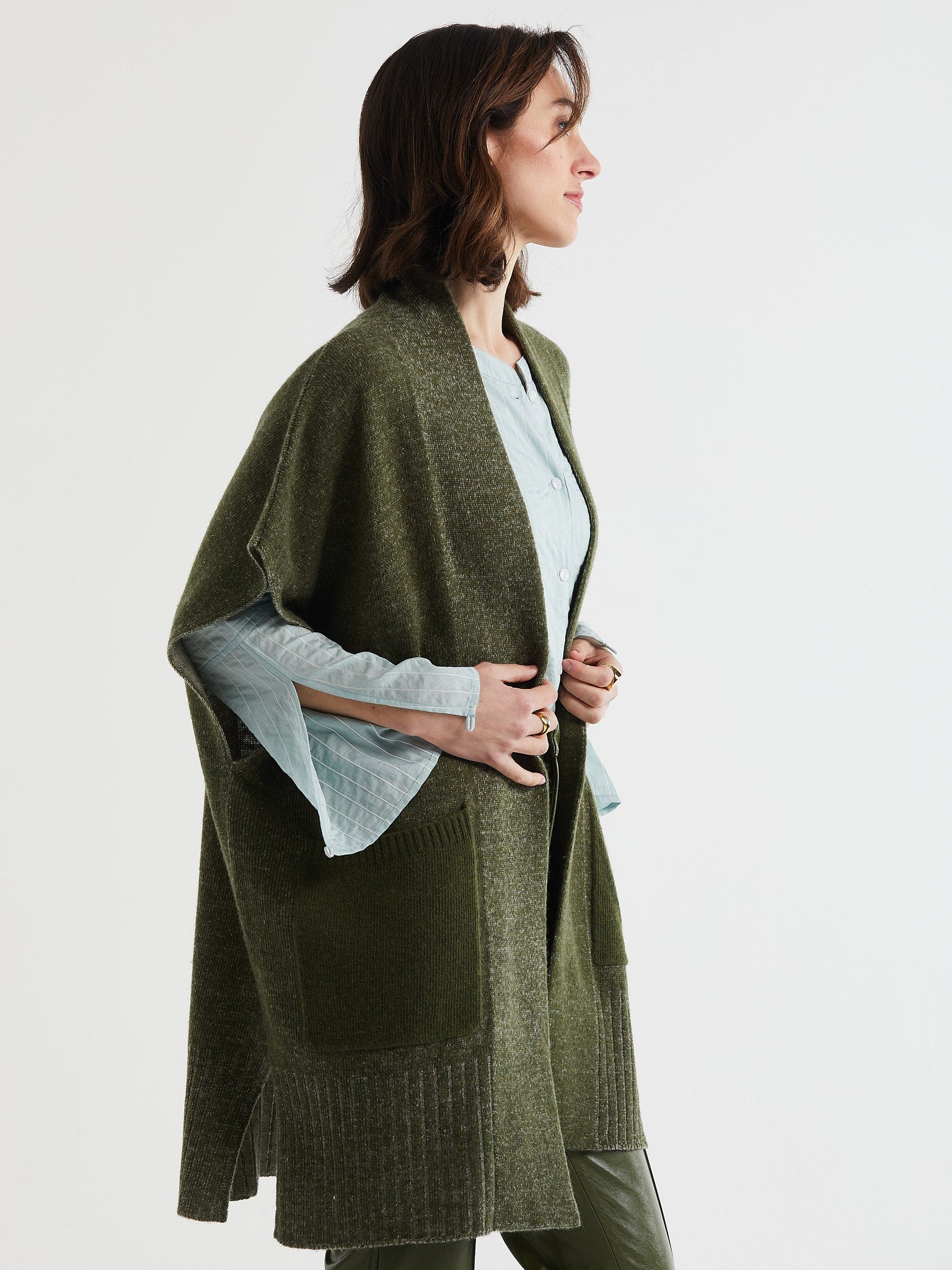 Two Tone Jacket- Olive