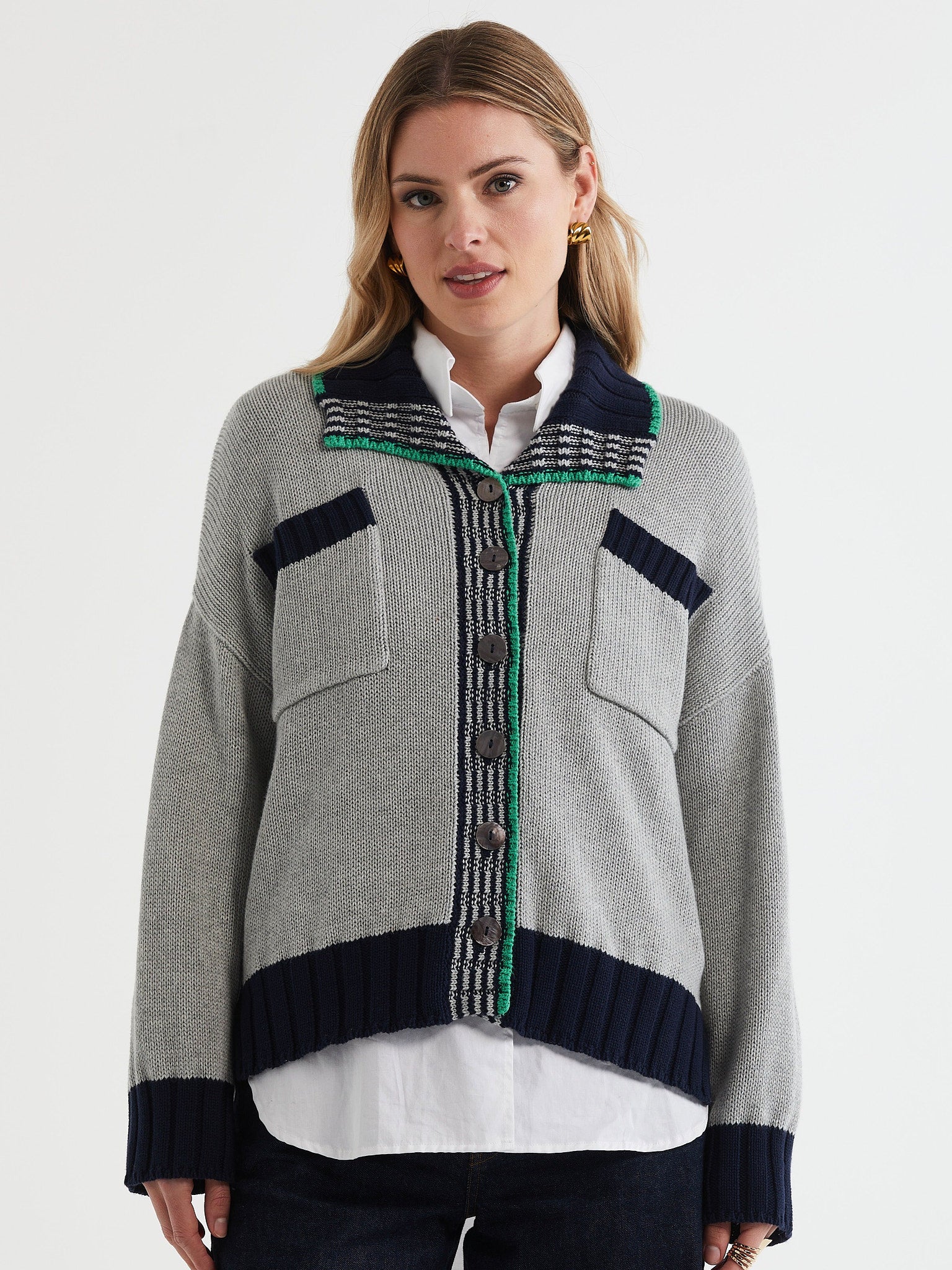 LD & Co Cotton Jacket in Navy