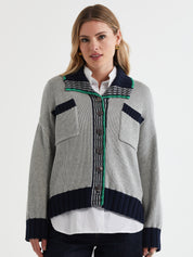 LD & Co Cotton Jacket in Navy