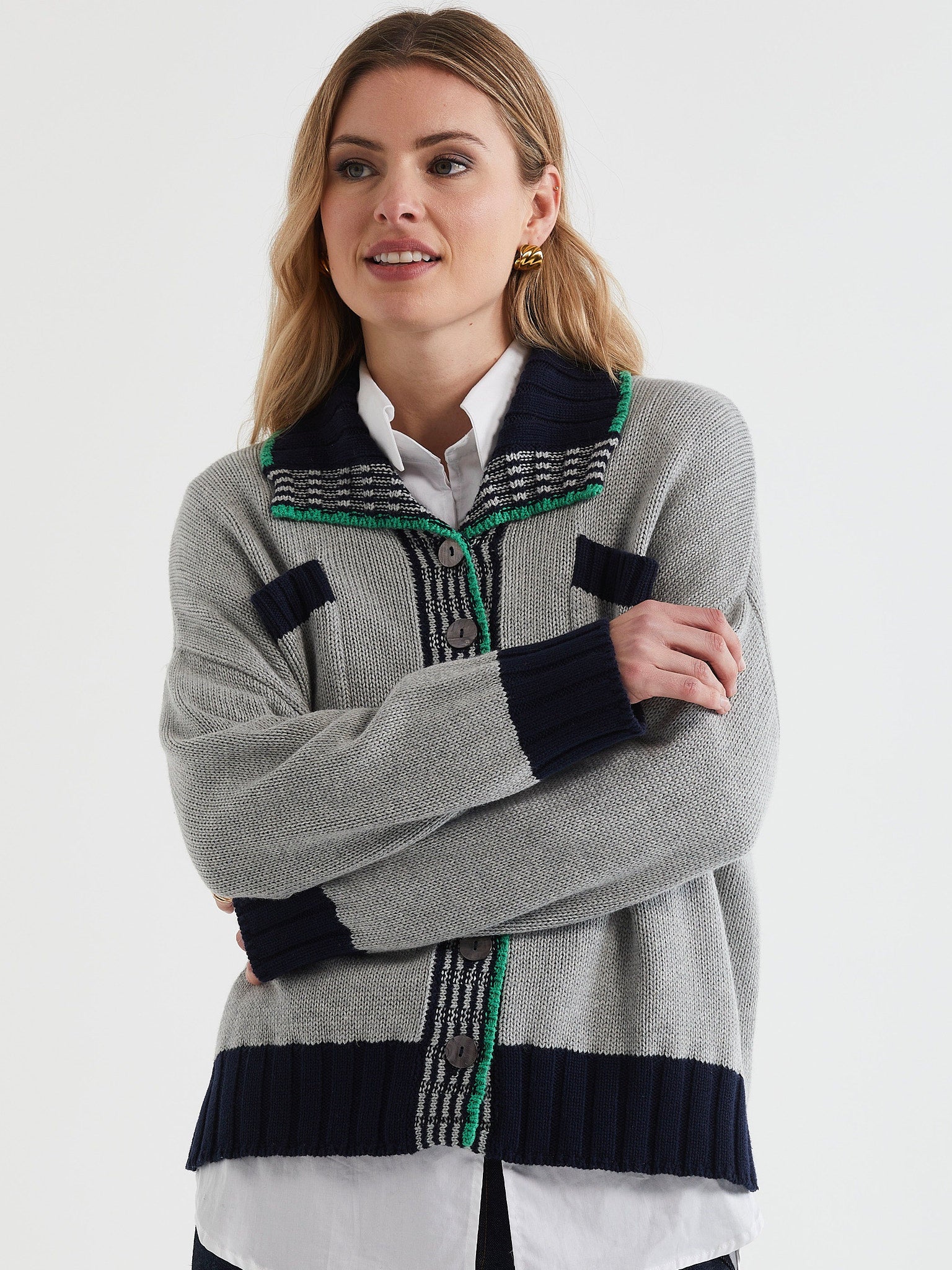 Cotton Jacket- Navy