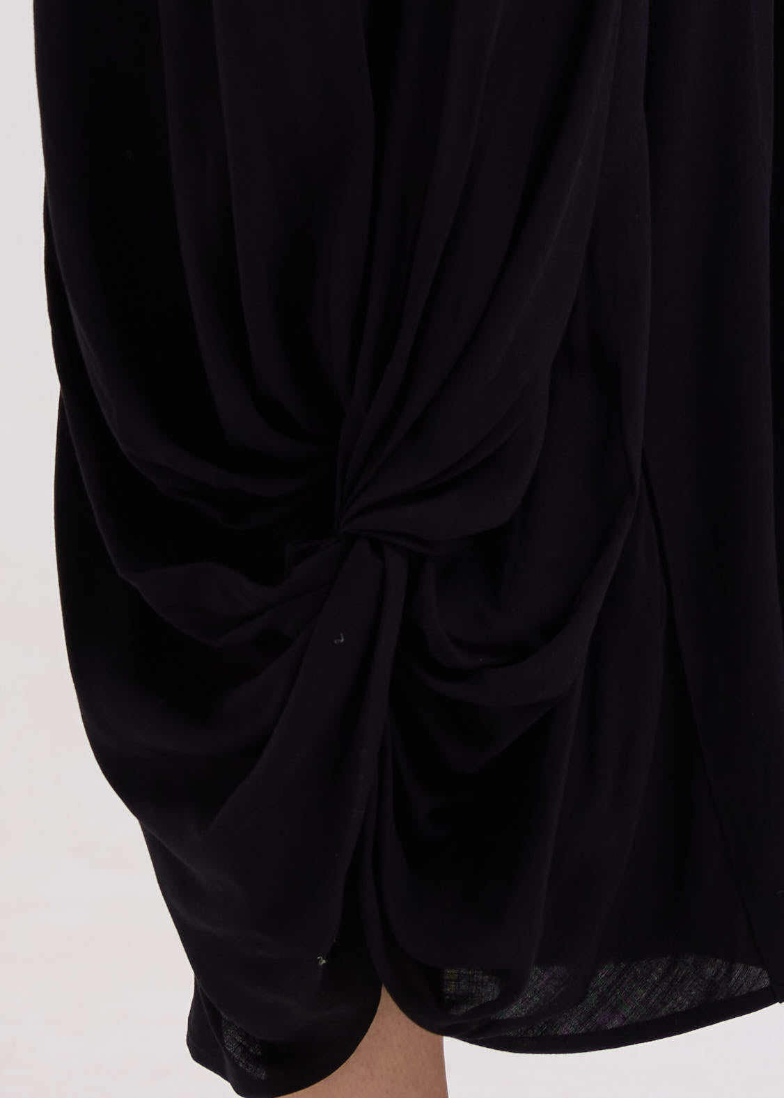 Drape Bottom Dress- Black