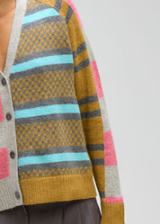 Groove Stripe Cardi- Marl