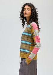 Groove Stripe Cardi- Marl