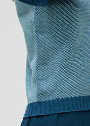 Pattern Vest- Seafoam