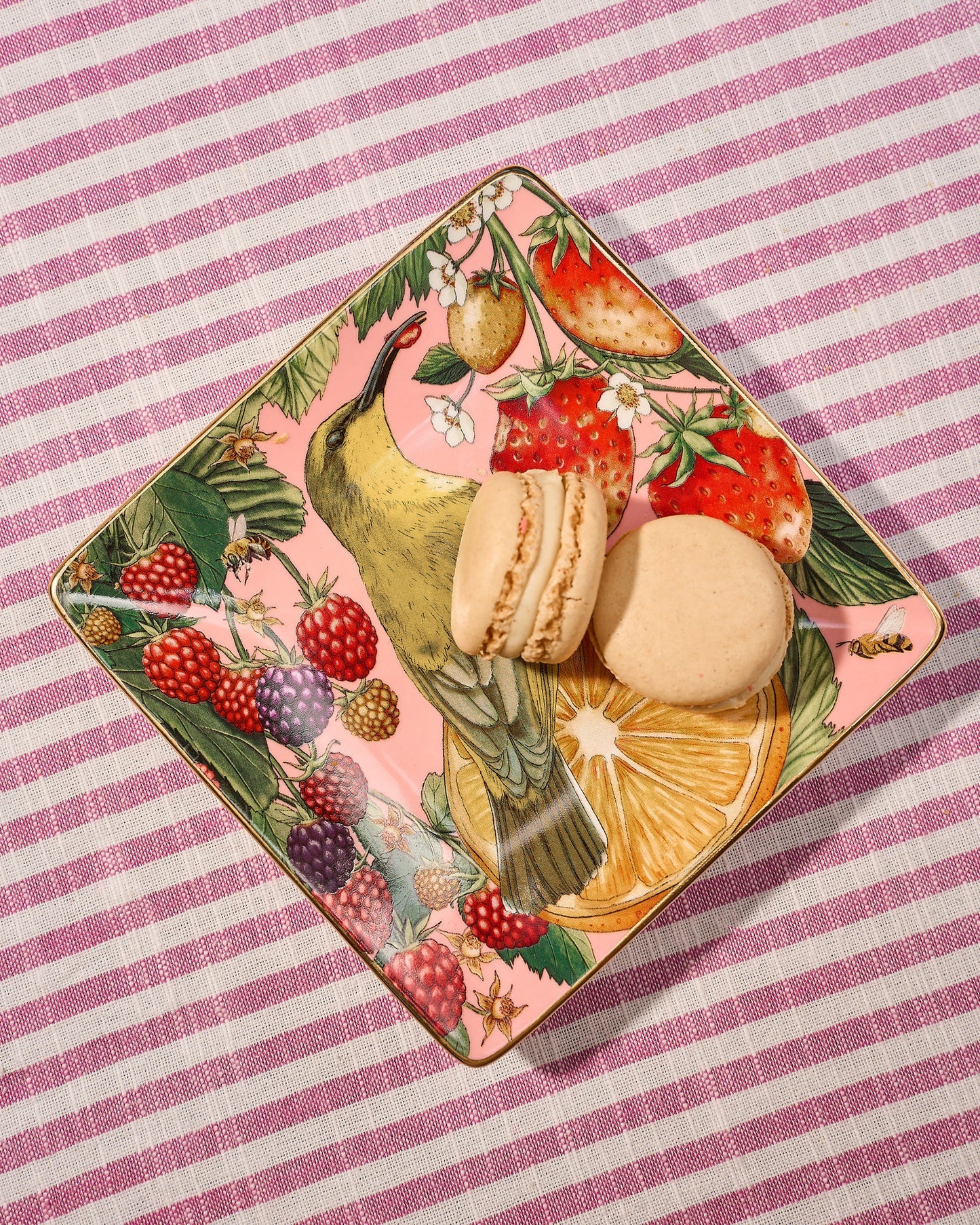 Square Trinket Tray-Bountiful Harvest