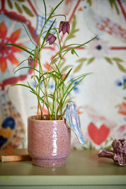 Larky Flowerpot- Rose