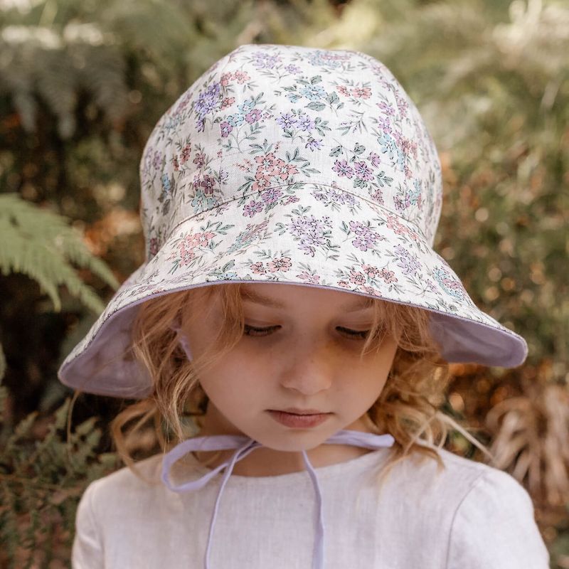 Bedhead Hats Wanderer Panelled Bucket Hat in Laura print