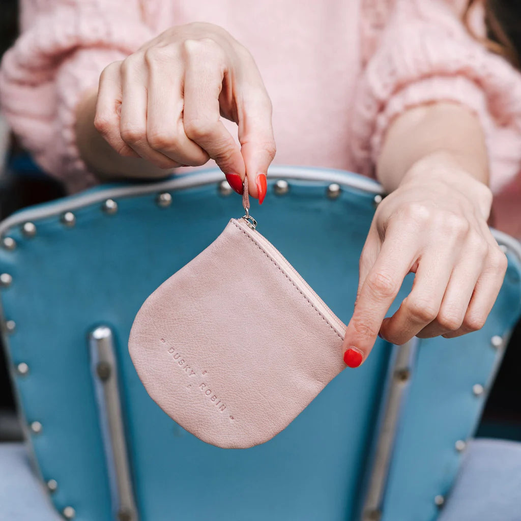 Dusky Robin Lilly Coin Purse in Dusky Pink