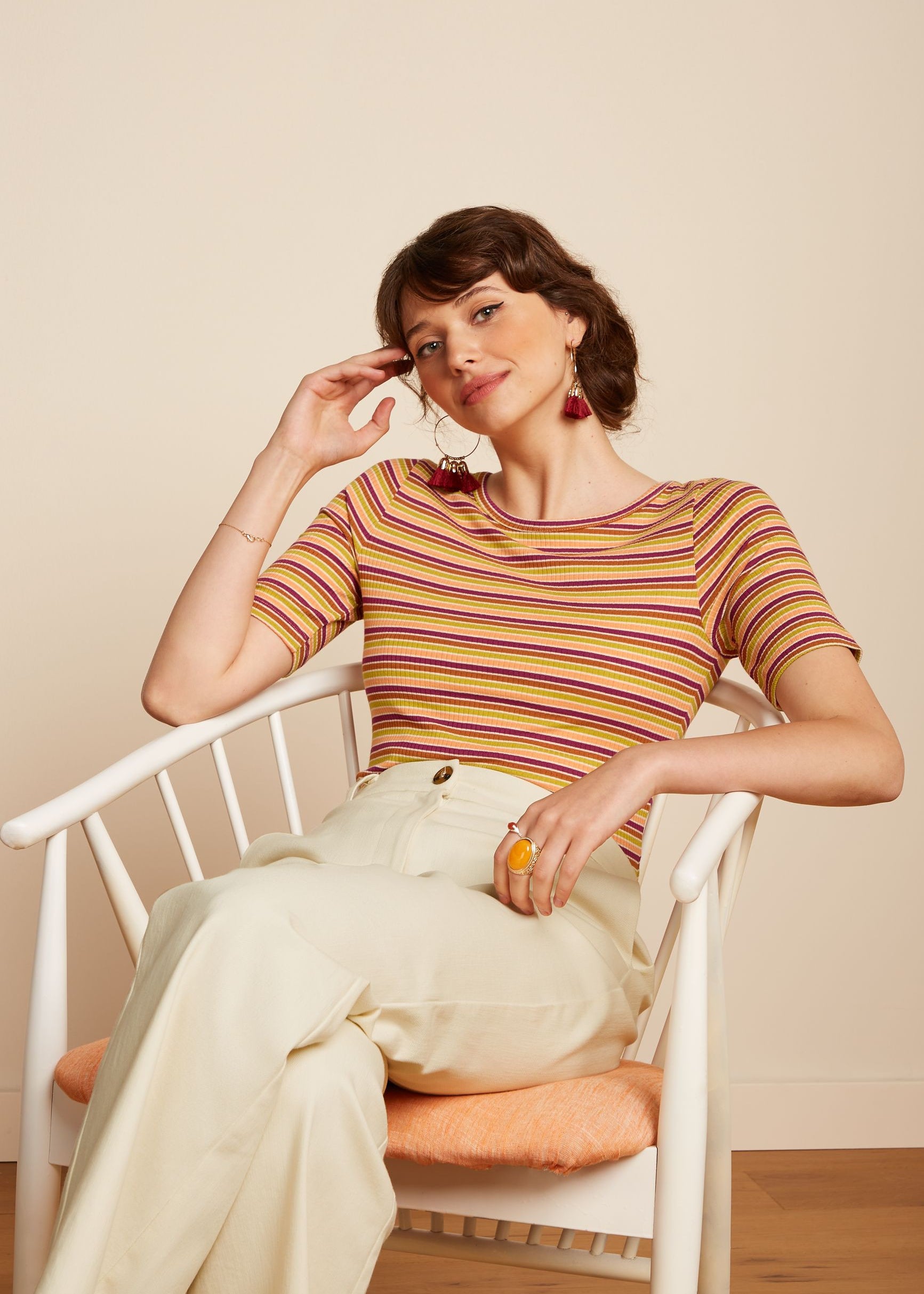 King Louie Lily Tee- Cleo Stripe