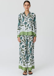 Linne Silk Shirt- Botanica