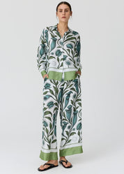 Linne Silk Shirt- Botanica