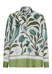 Linne Silk Shirt- Botanica