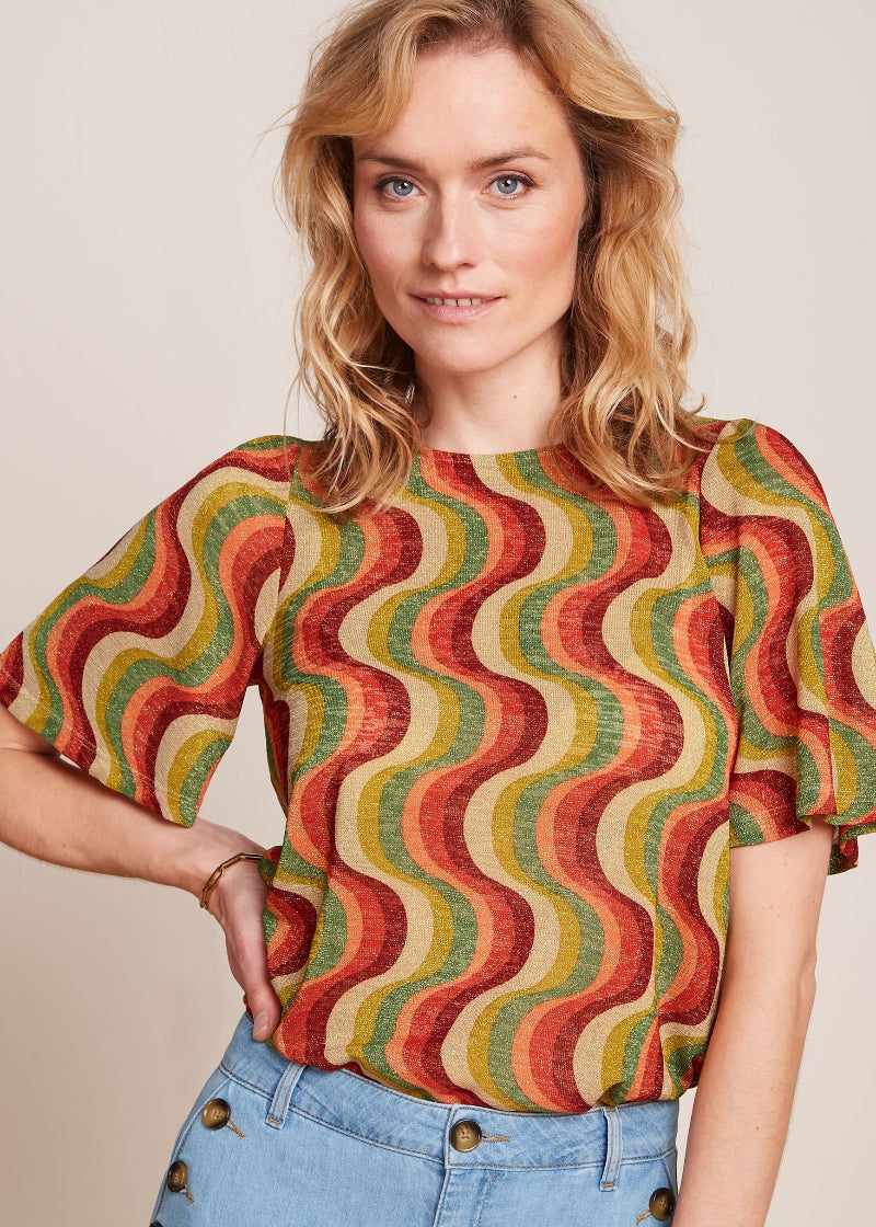 King Louie Lizzy Top in Jiggy print