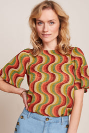 King Louie Lizzy Top in Jiggy print