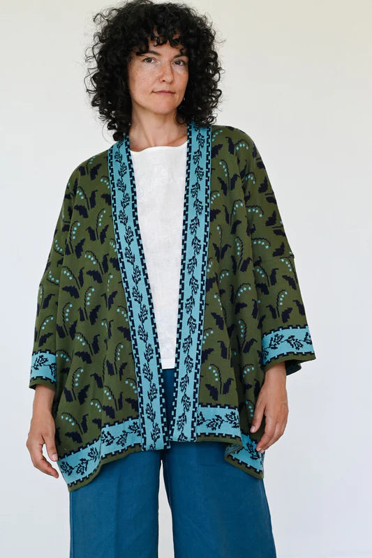 Lola Cotton Cardigan in Bluebells