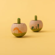 Little Worlds Wooden Spinning Tops
