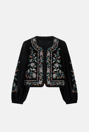 Duras Velvet Jacket- Black