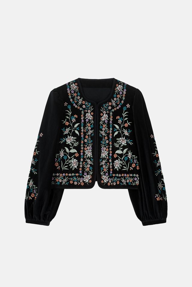 Duras Velvet Jacket- Black