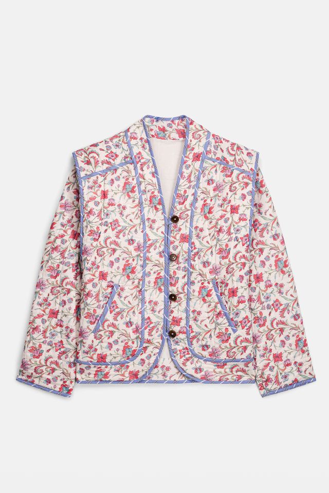 Nelina Jacket- Cream Floral Haven