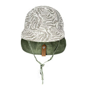Bedhead Hats Lounger Baby Reversible Flap Hat in Fern/Moss