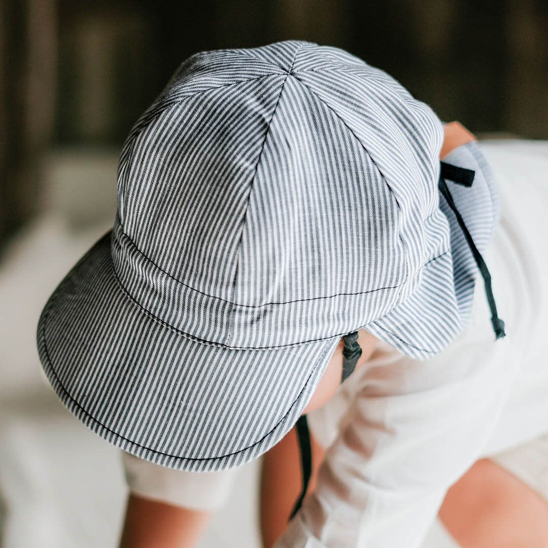 'Lounger' Reversible Flap Sun Hat- Charlie