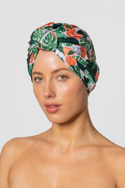Louvelle Dahlia Shower Cap- Big Hair in Peach Bellini