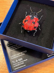 Lucky Lady Beetle Brooch